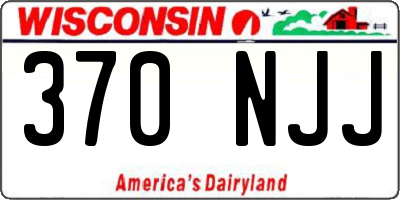WI license plate 370NJJ