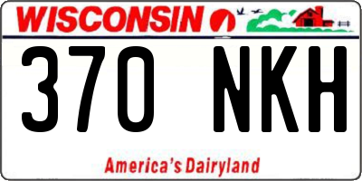 WI license plate 370NKH