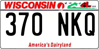 WI license plate 370NKQ