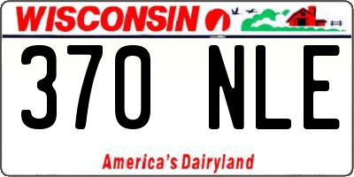 WI license plate 370NLE