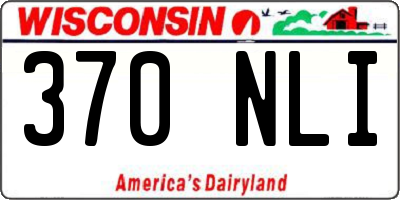 WI license plate 370NLI