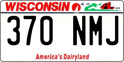 WI license plate 370NMJ