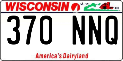 WI license plate 370NNQ