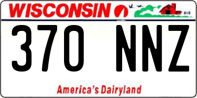 WI license plate 370NNZ