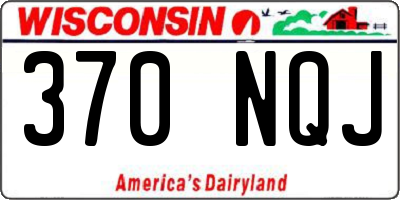 WI license plate 370NQJ