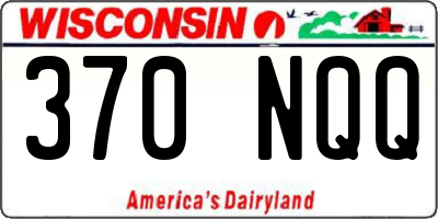 WI license plate 370NQQ