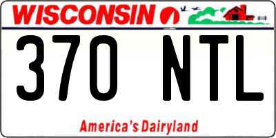 WI license plate 370NTL