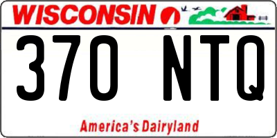 WI license plate 370NTQ