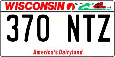 WI license plate 370NTZ