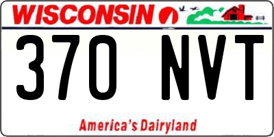 WI license plate 370NVT