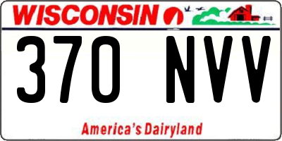 WI license plate 370NVV