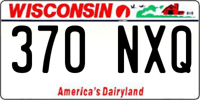WI license plate 370NXQ