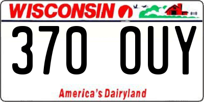 WI license plate 370OUY