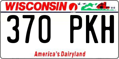 WI license plate 370PKH