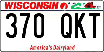 WI license plate 370QKT