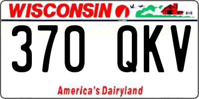 WI license plate 370QKV