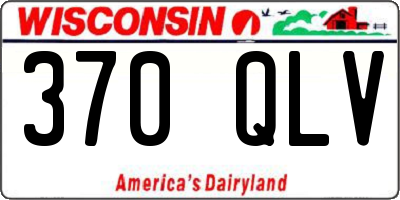 WI license plate 370QLV