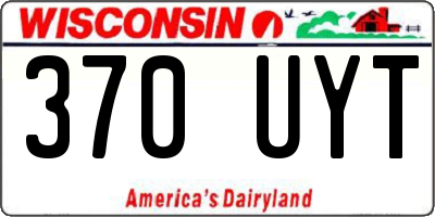 WI license plate 370UYT