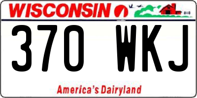 WI license plate 370WKJ
