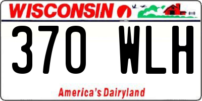 WI license plate 370WLH