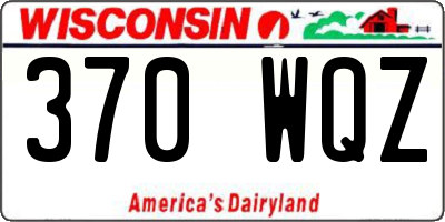 WI license plate 370WQZ