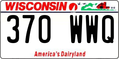 WI license plate 370WWQ