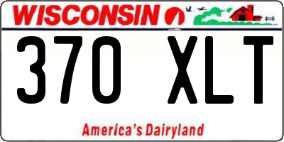 WI license plate 370XLT