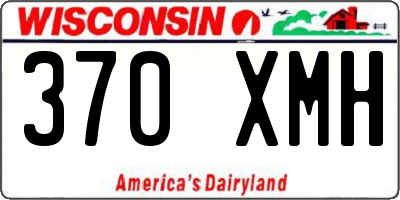WI license plate 370XMH
