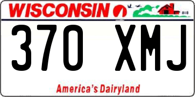 WI license plate 370XMJ