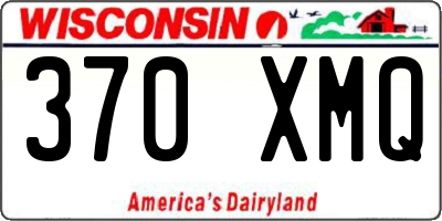 WI license plate 370XMQ