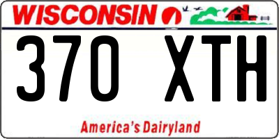 WI license plate 370XTH