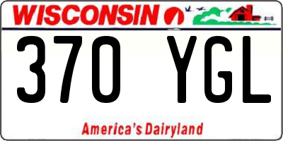WI license plate 370YGL