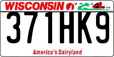 WI license plate 371HK9