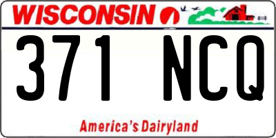 WI license plate 371NCQ