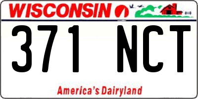 WI license plate 371NCT