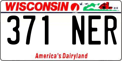 WI license plate 371NER