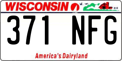 WI license plate 371NFG