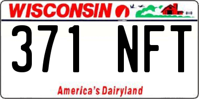 WI license plate 371NFT