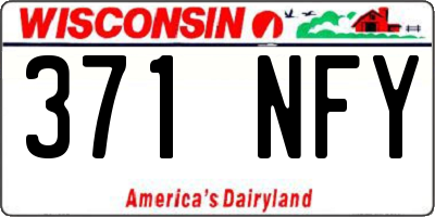 WI license plate 371NFY