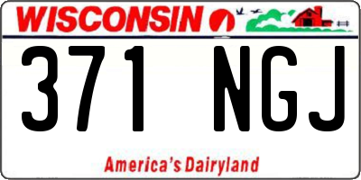 WI license plate 371NGJ