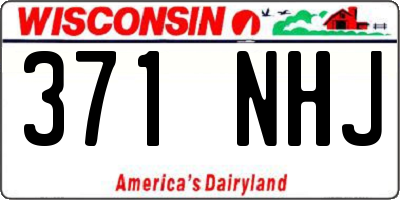 WI license plate 371NHJ