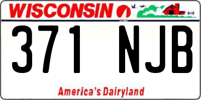 WI license plate 371NJB