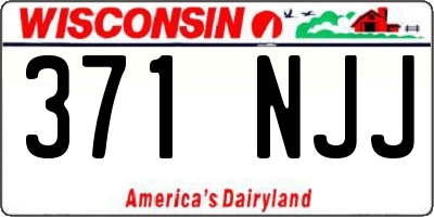 WI license plate 371NJJ