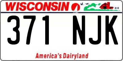 WI license plate 371NJK