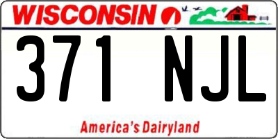 WI license plate 371NJL