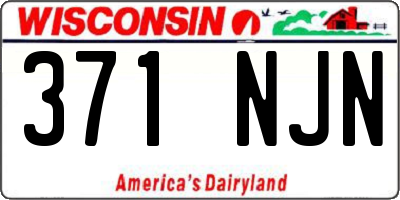 WI license plate 371NJN