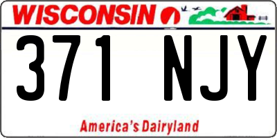 WI license plate 371NJY
