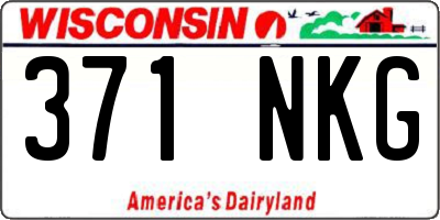 WI license plate 371NKG