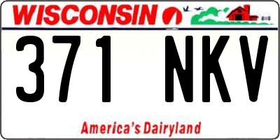 WI license plate 371NKV