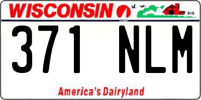 WI license plate 371NLM
